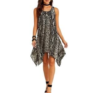 Isabella Rodriguez Snake Print Scoop Neck Pockets Sleeveless‎ Dress Small
